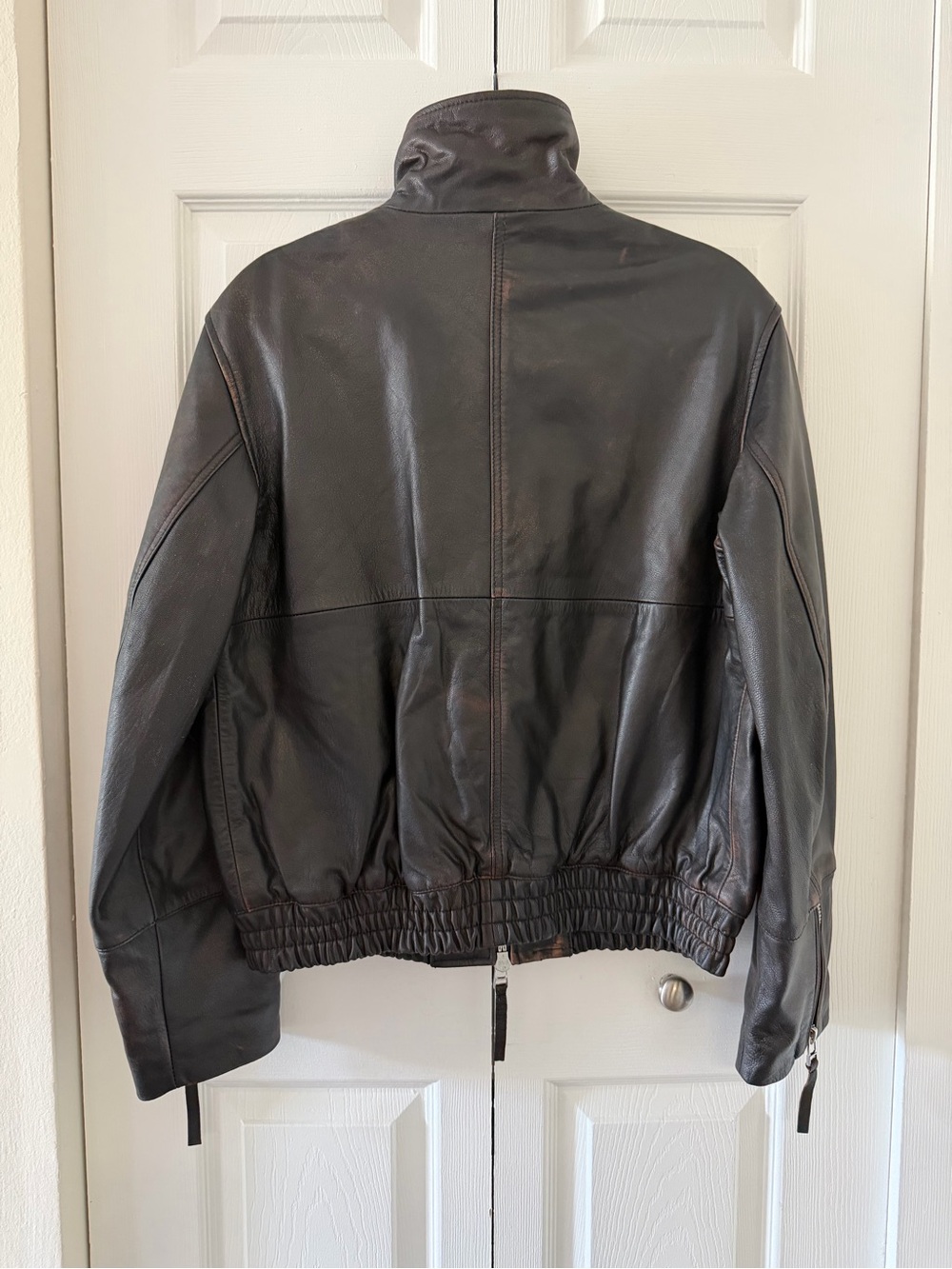 Zara 100% Leather Bomber Jacket Limited Edition 5479/061/800 - Picture 7 of 11